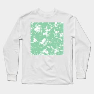 Jade Green Storm - Tie Dye Shibori Texture Long Sleeve T-Shirt